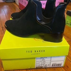 Ted Baker Twillo Black Suede Bootie.